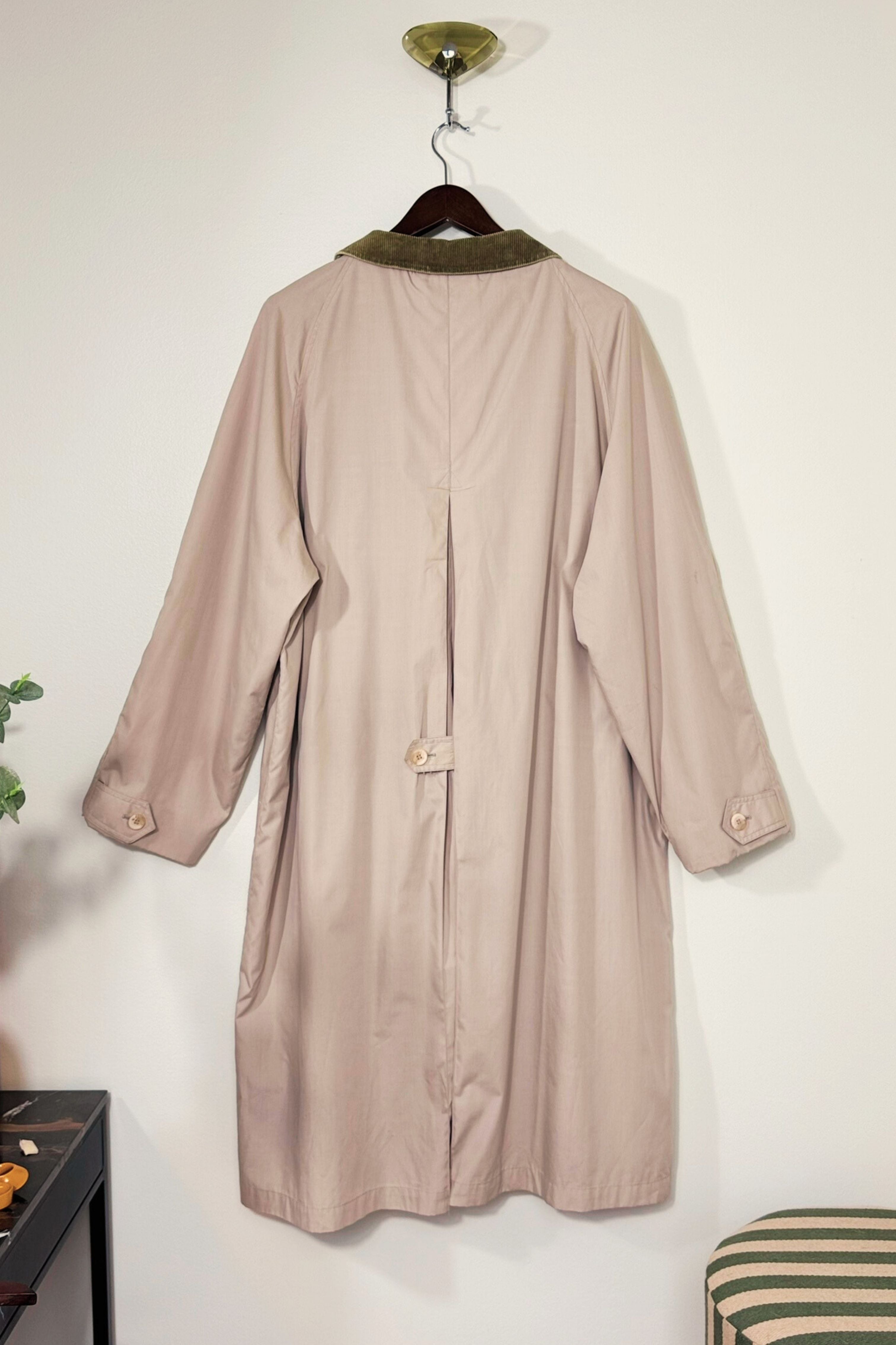 Light gray trench coat