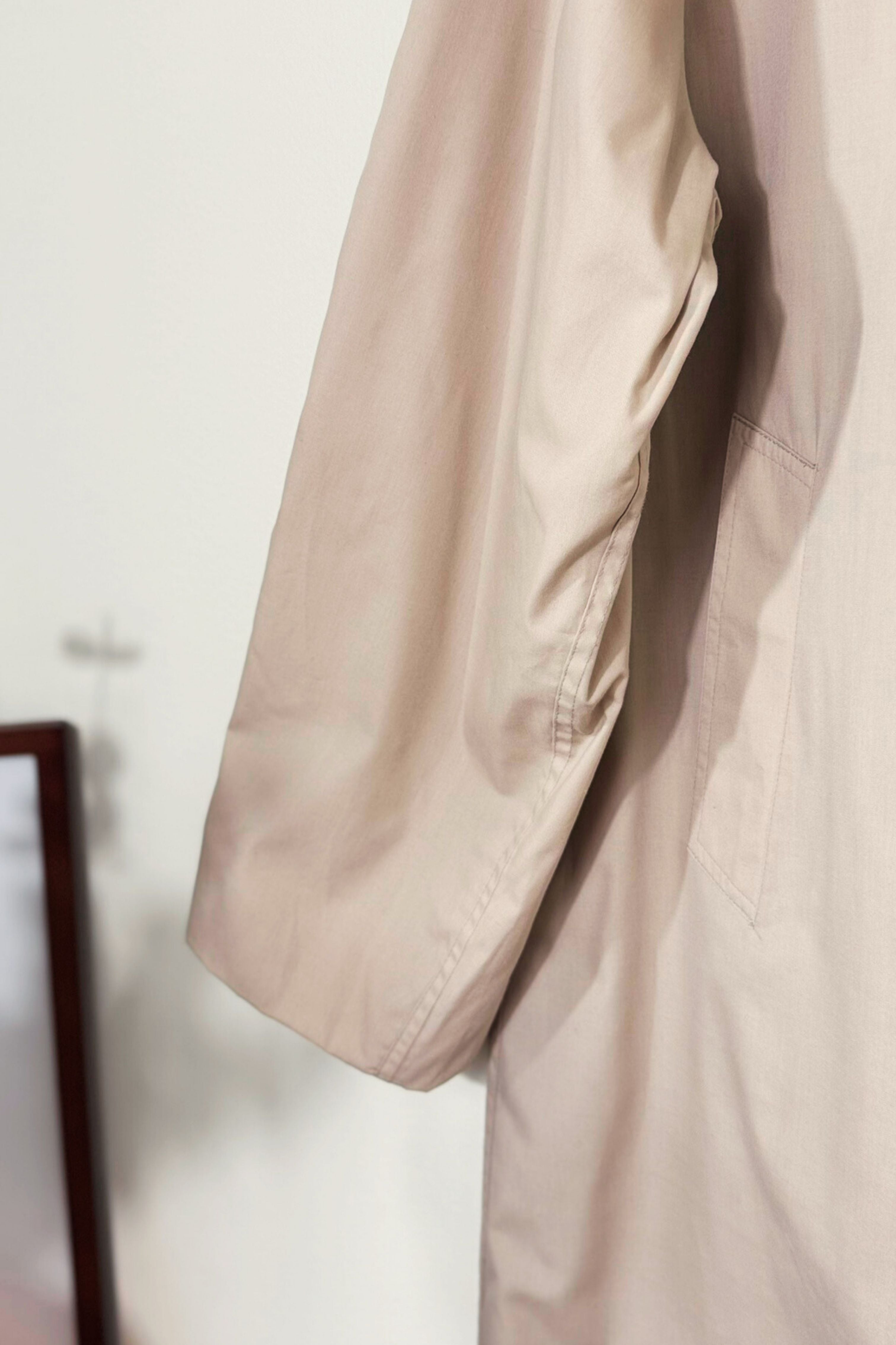 Light gray trench coat