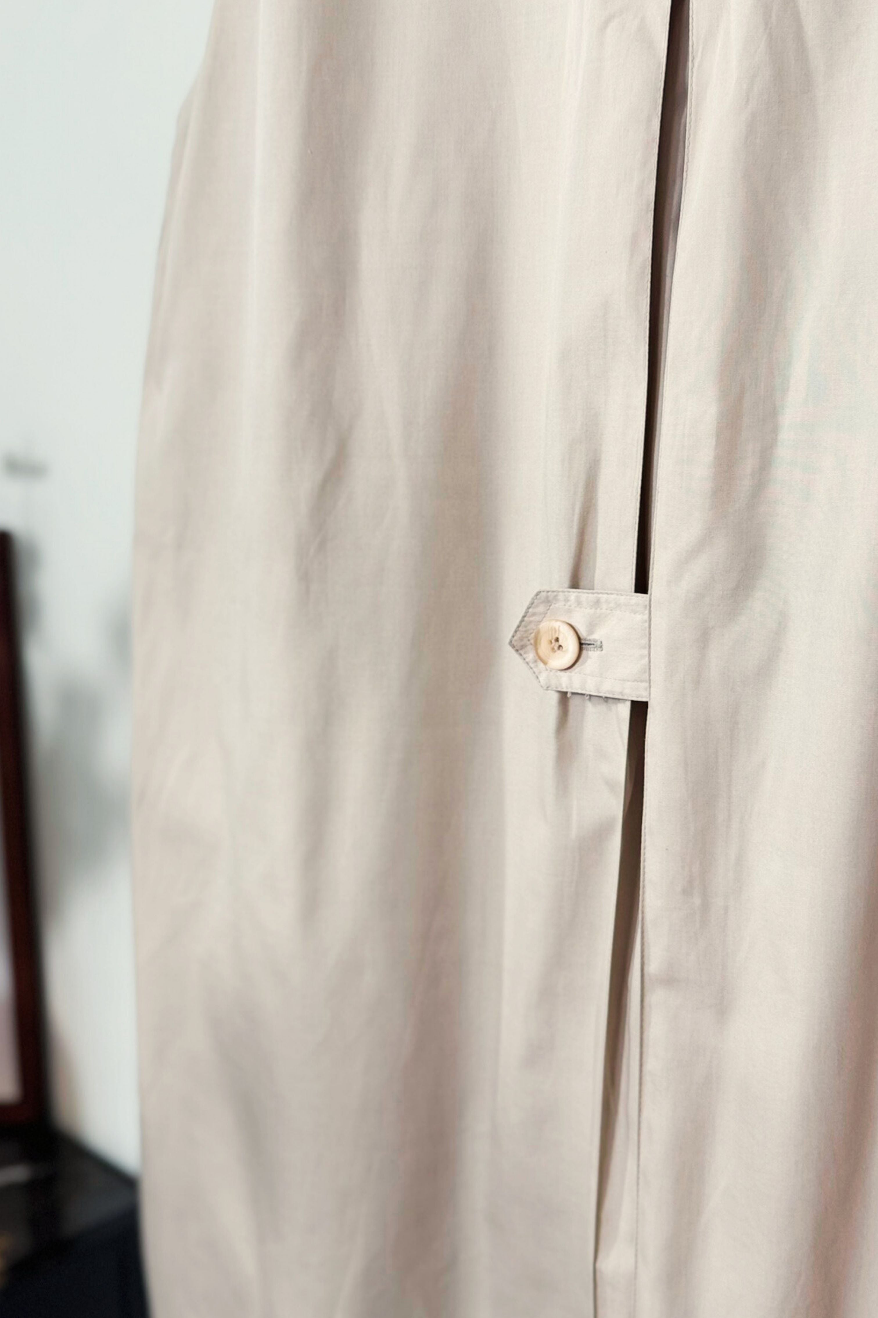 Light gray trench coat