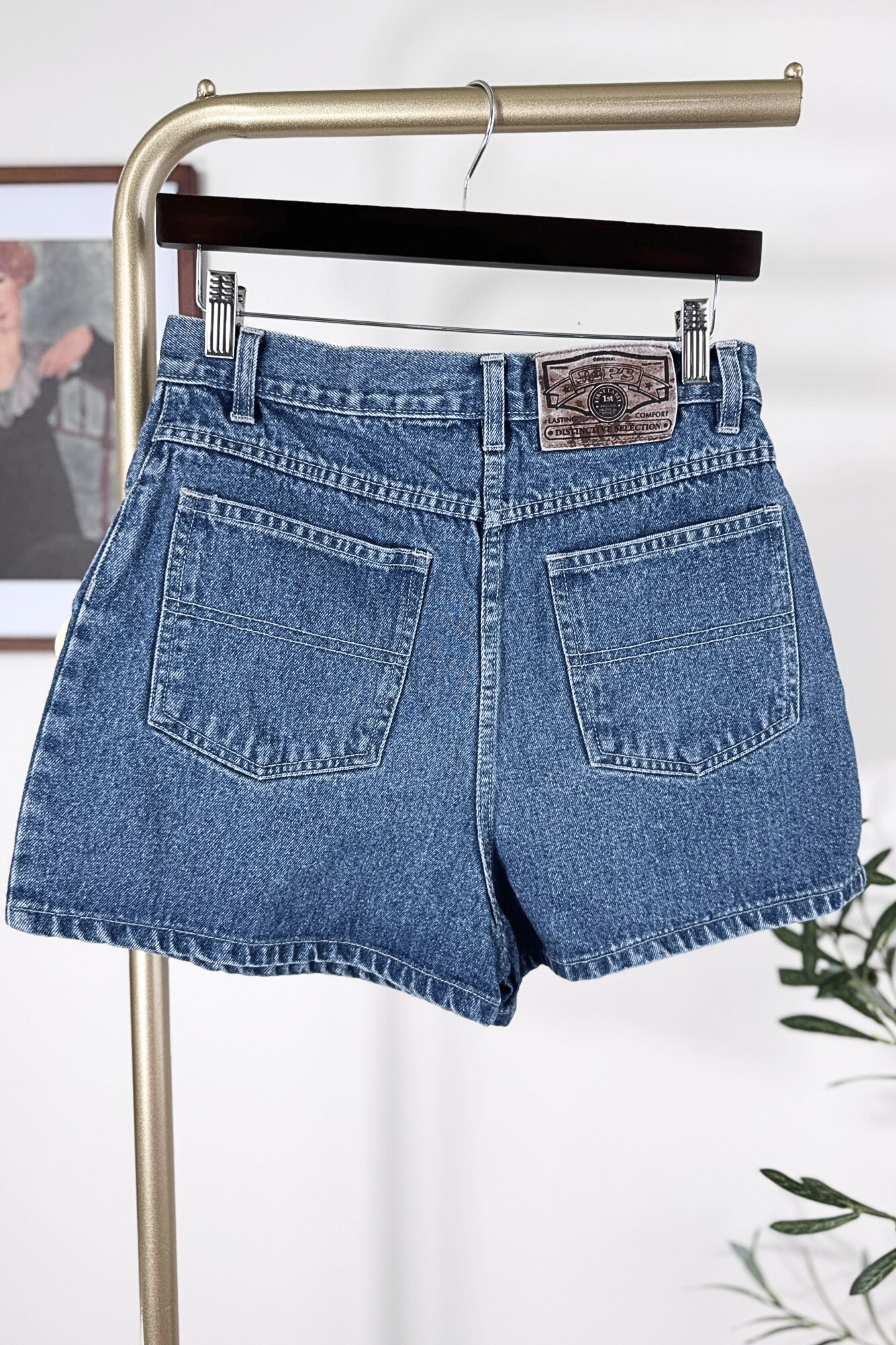 Short en jeans court denim moyen