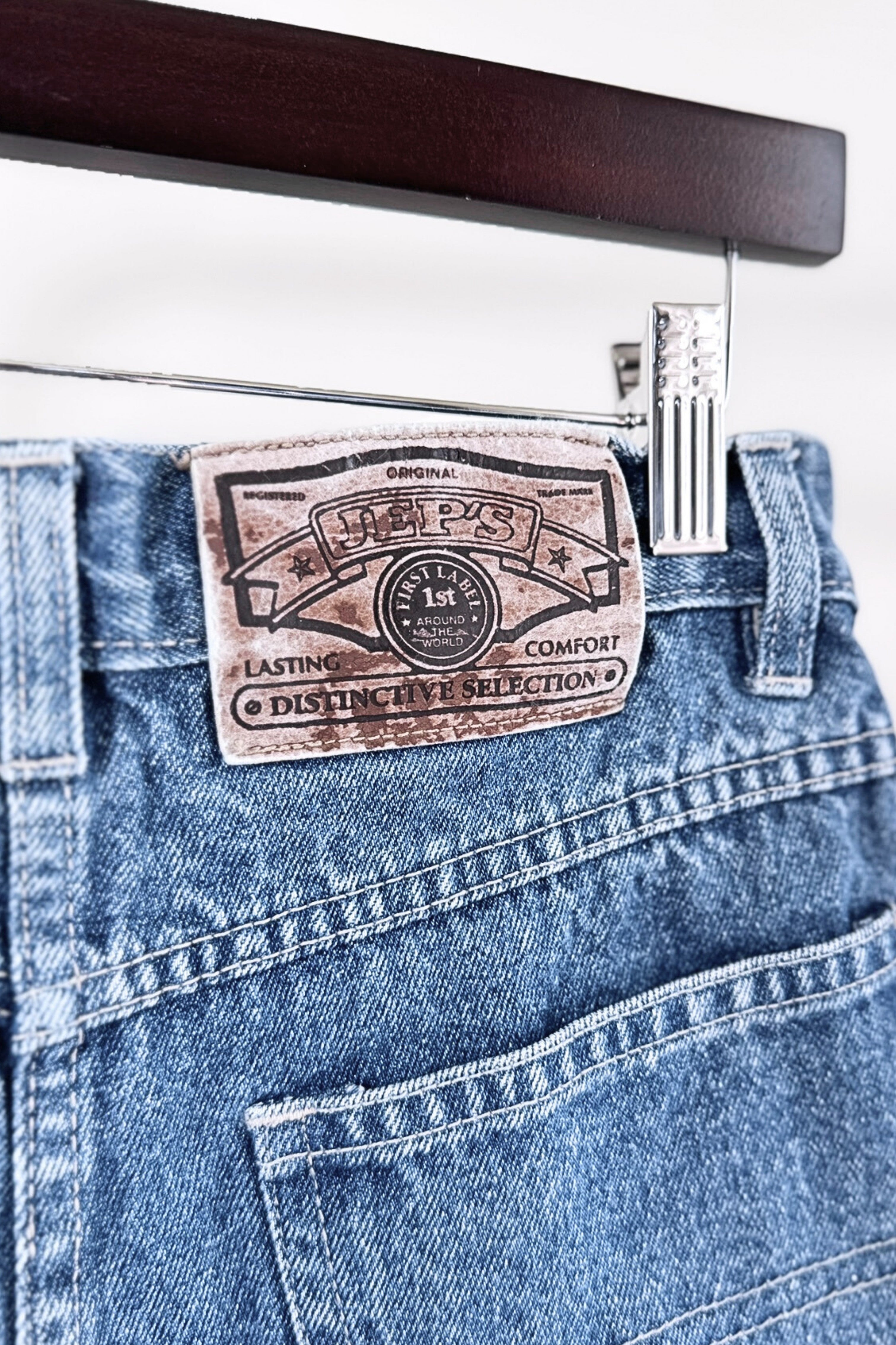 Short en jeans court denim moyen