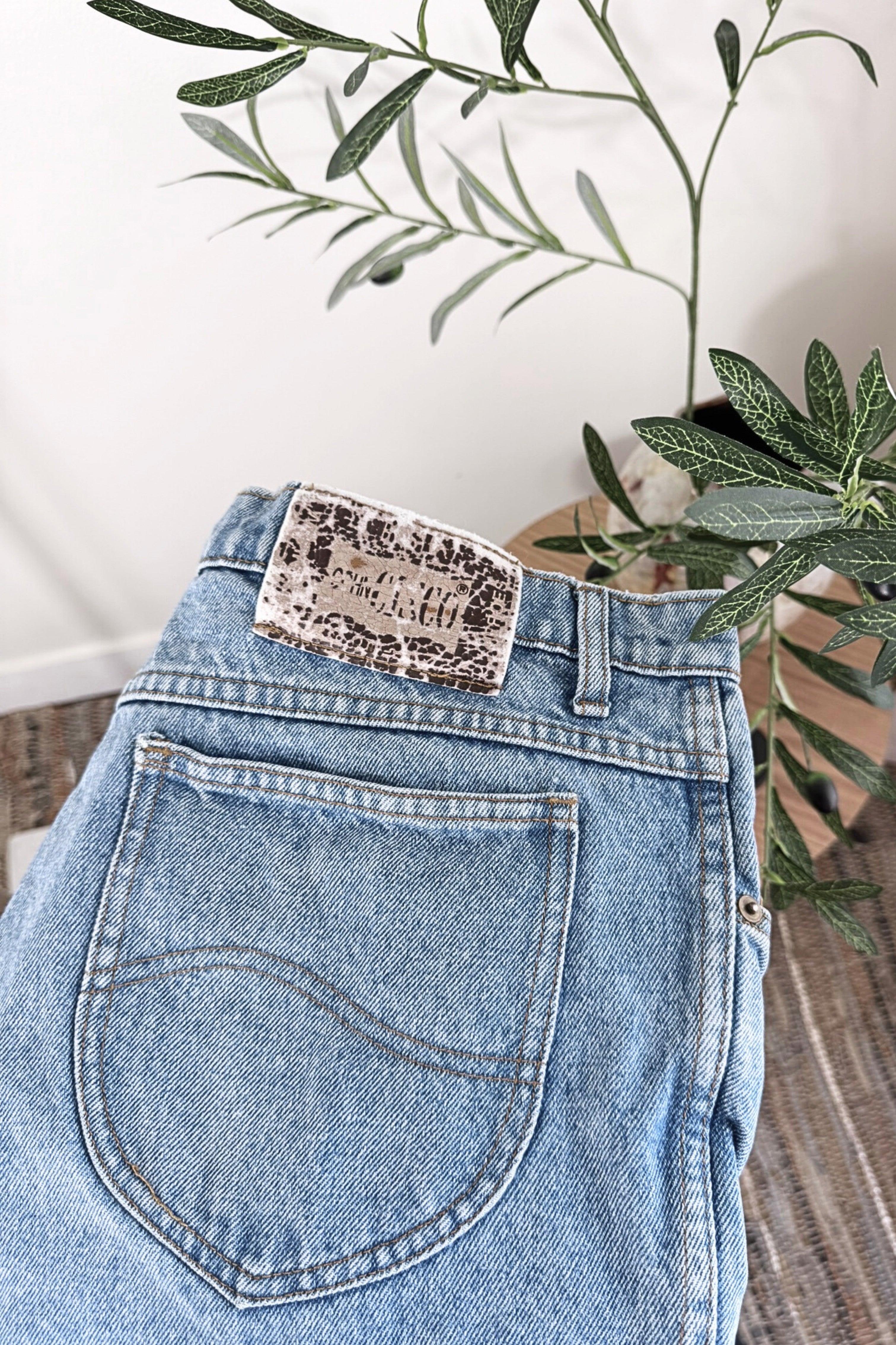 Short en jeans court large denim moyen