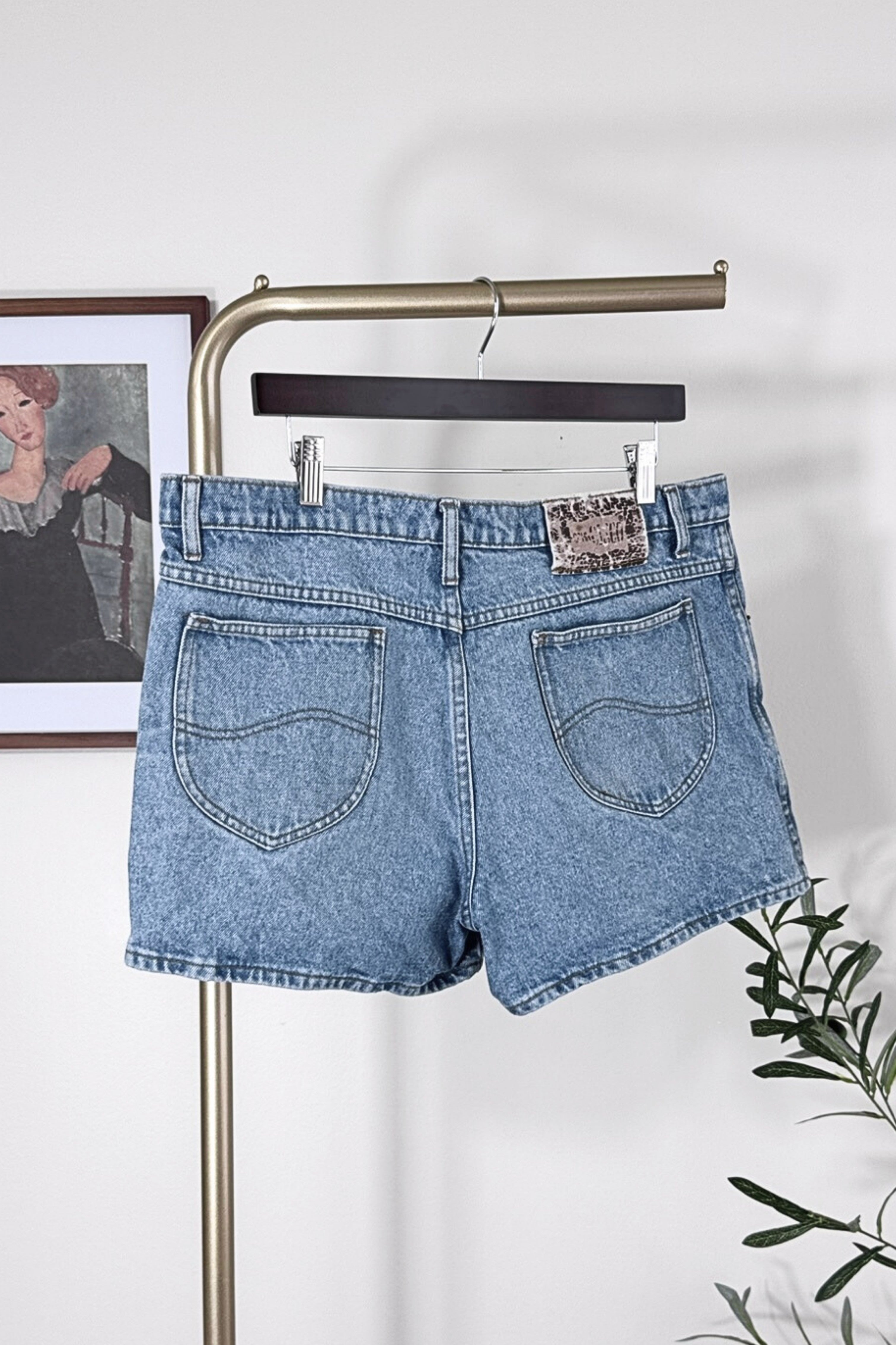Short en jeans court large denim moyen