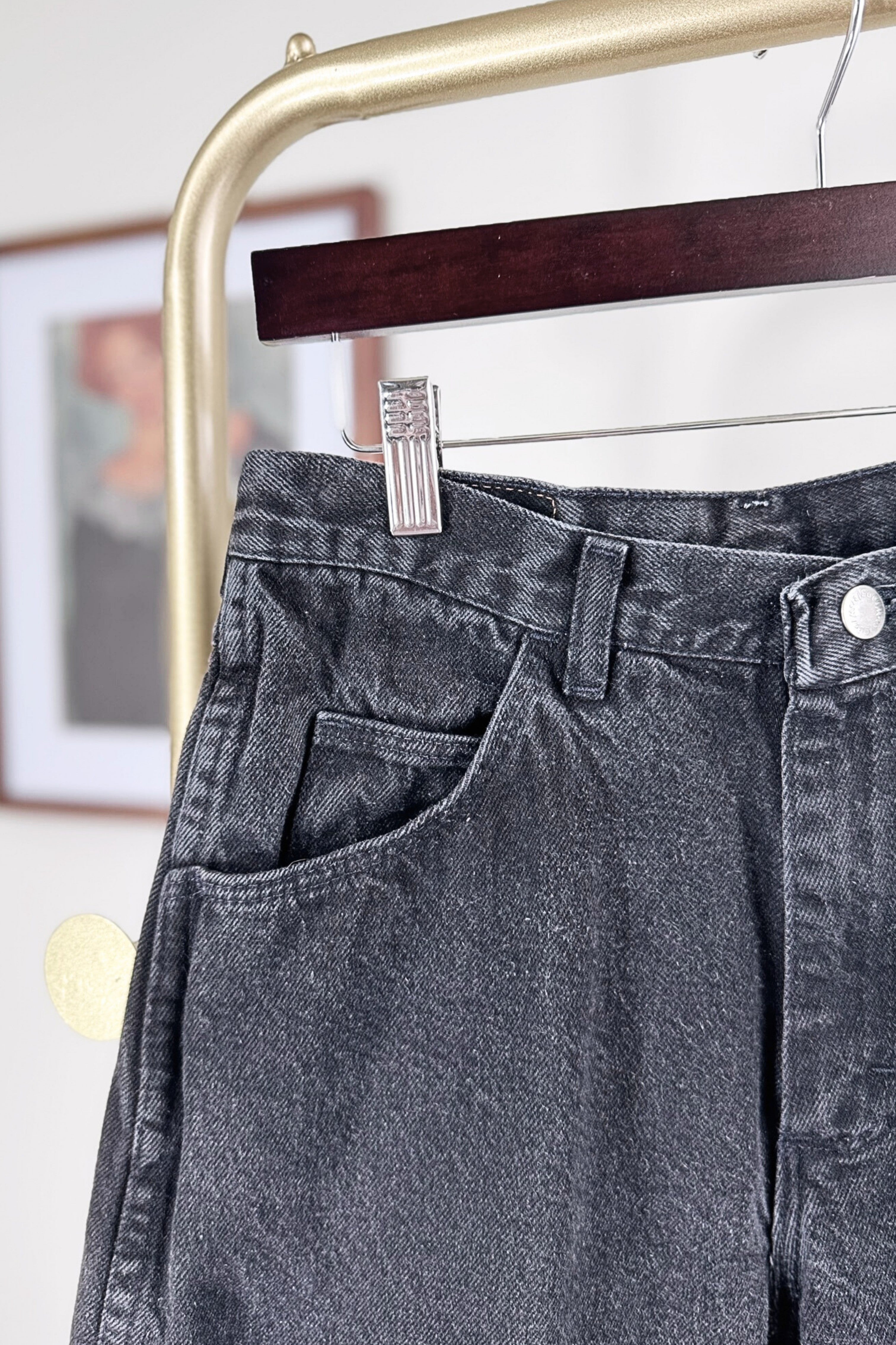 Bermuda en jeans denim noir
