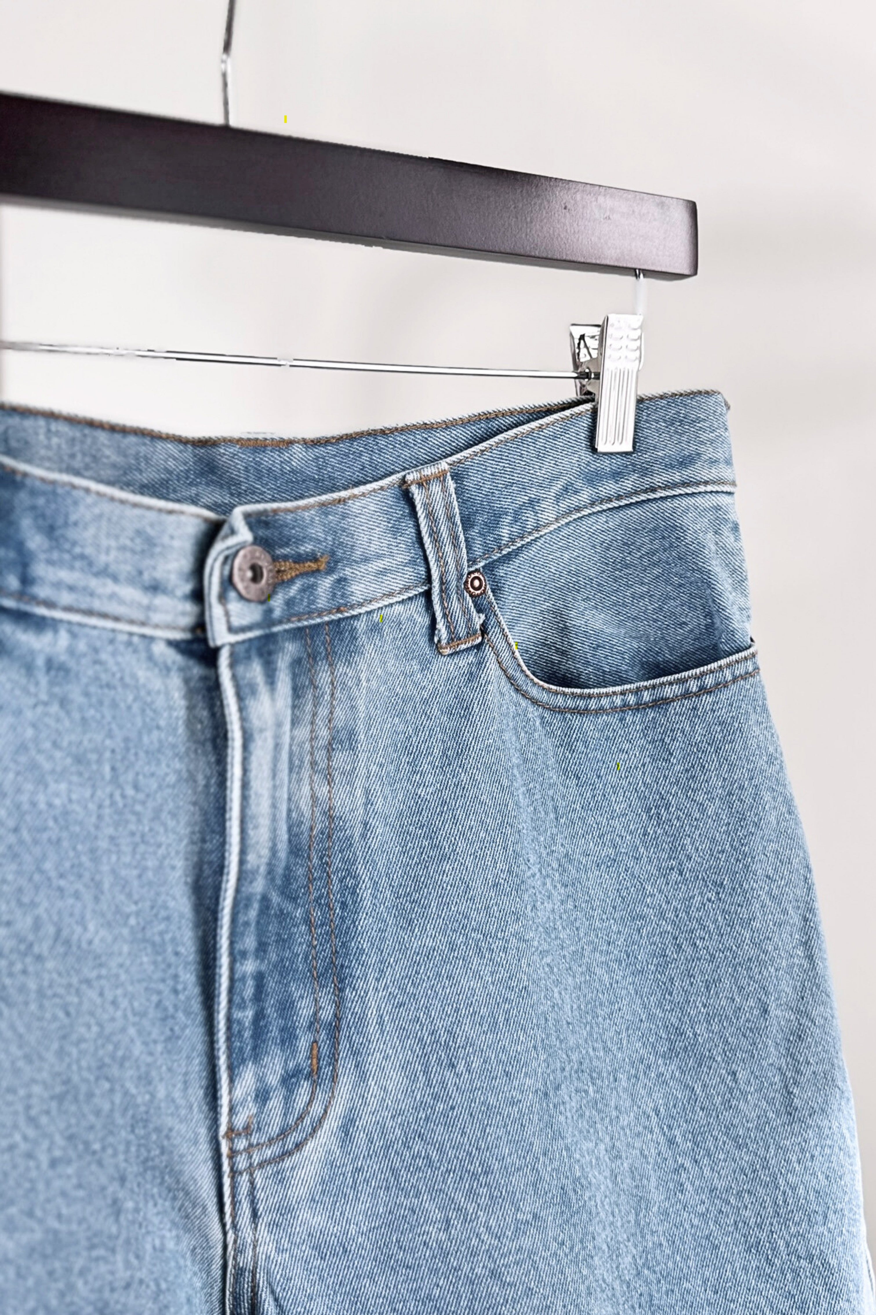 Bermuda en jeans long denim moyen