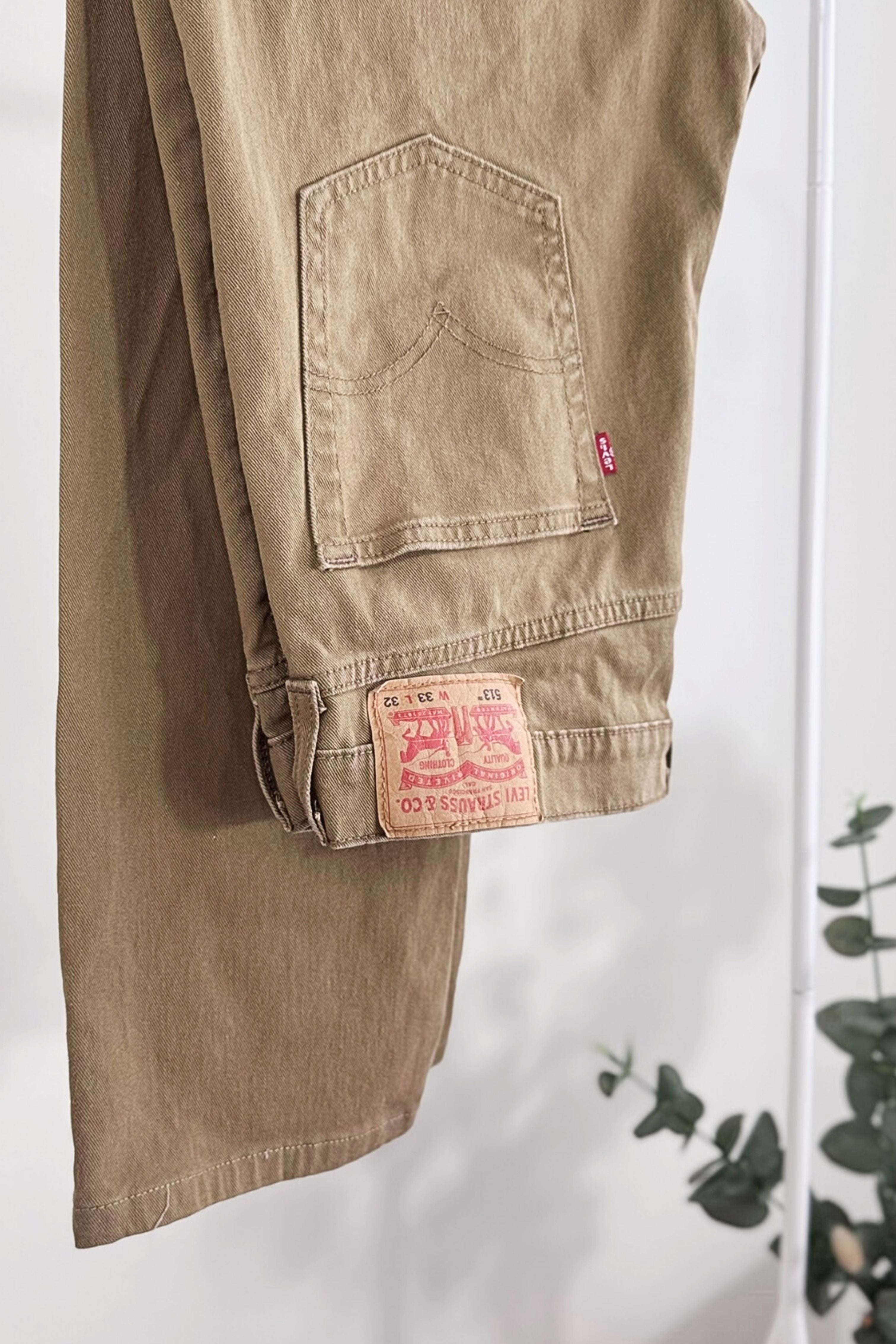 Jeans Levi's 513 W33 L32 marron