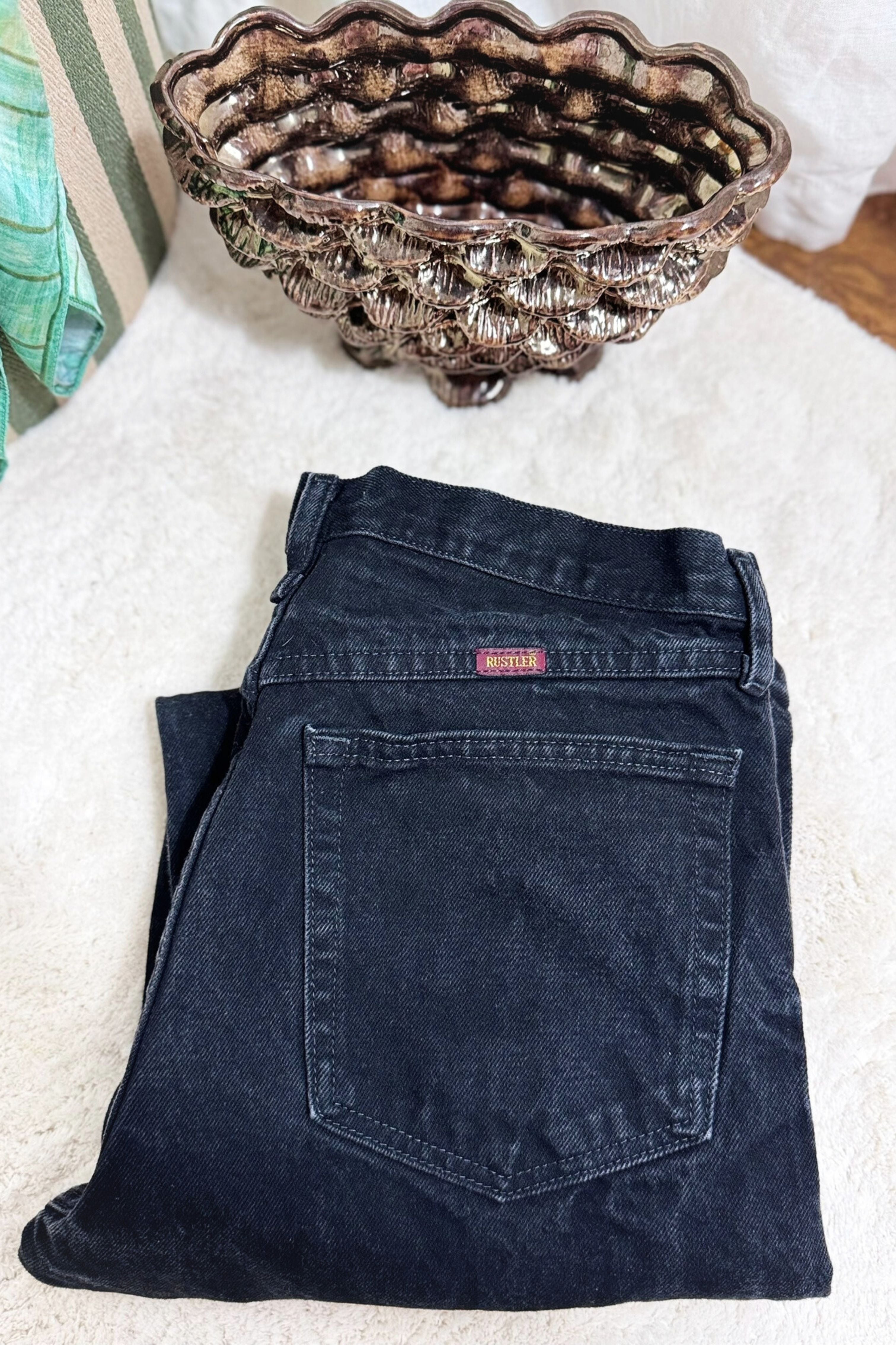 Jeans Rustler droit W32 L32 noir