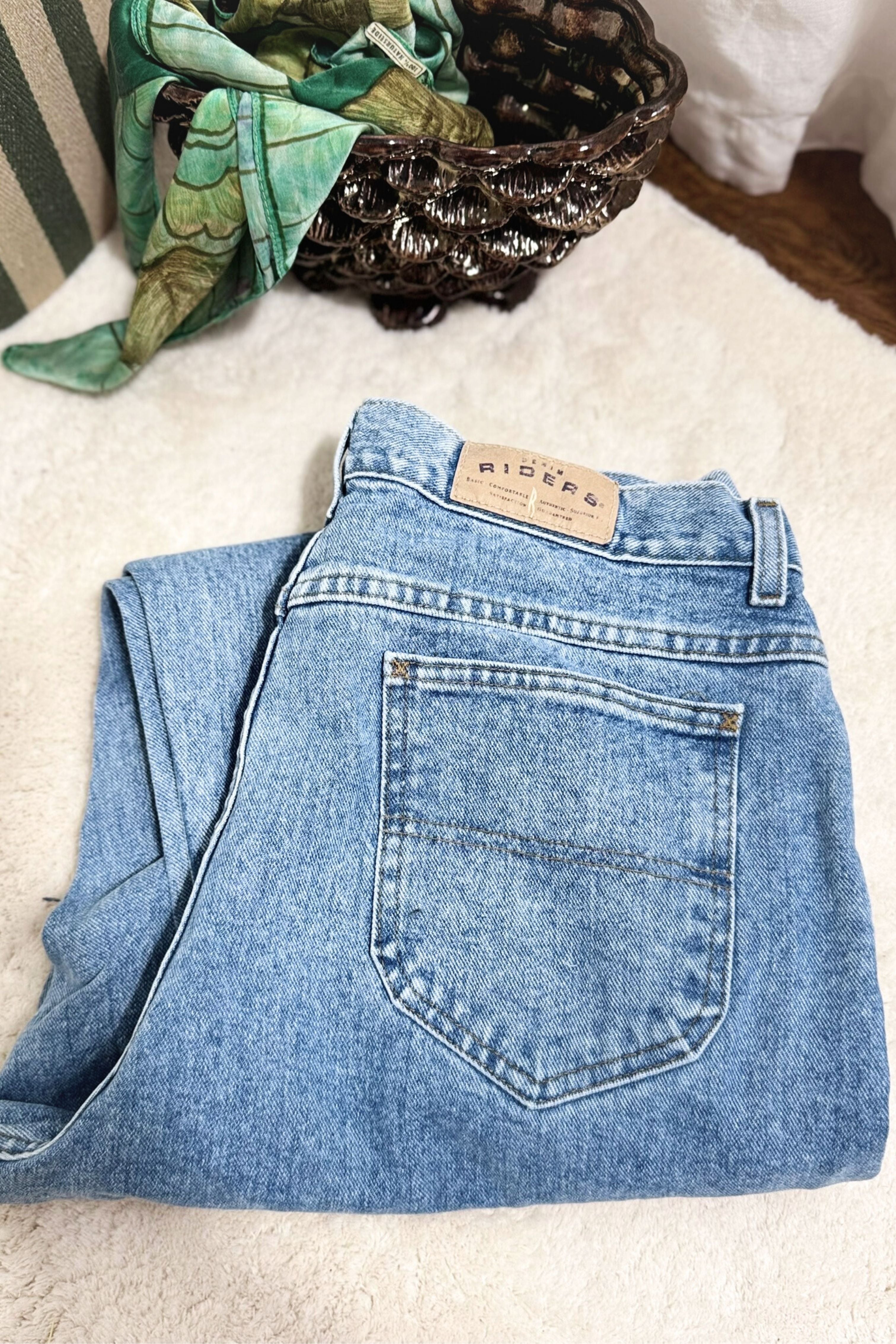 Jeans Rider droit W34 x L36 bleu moyen