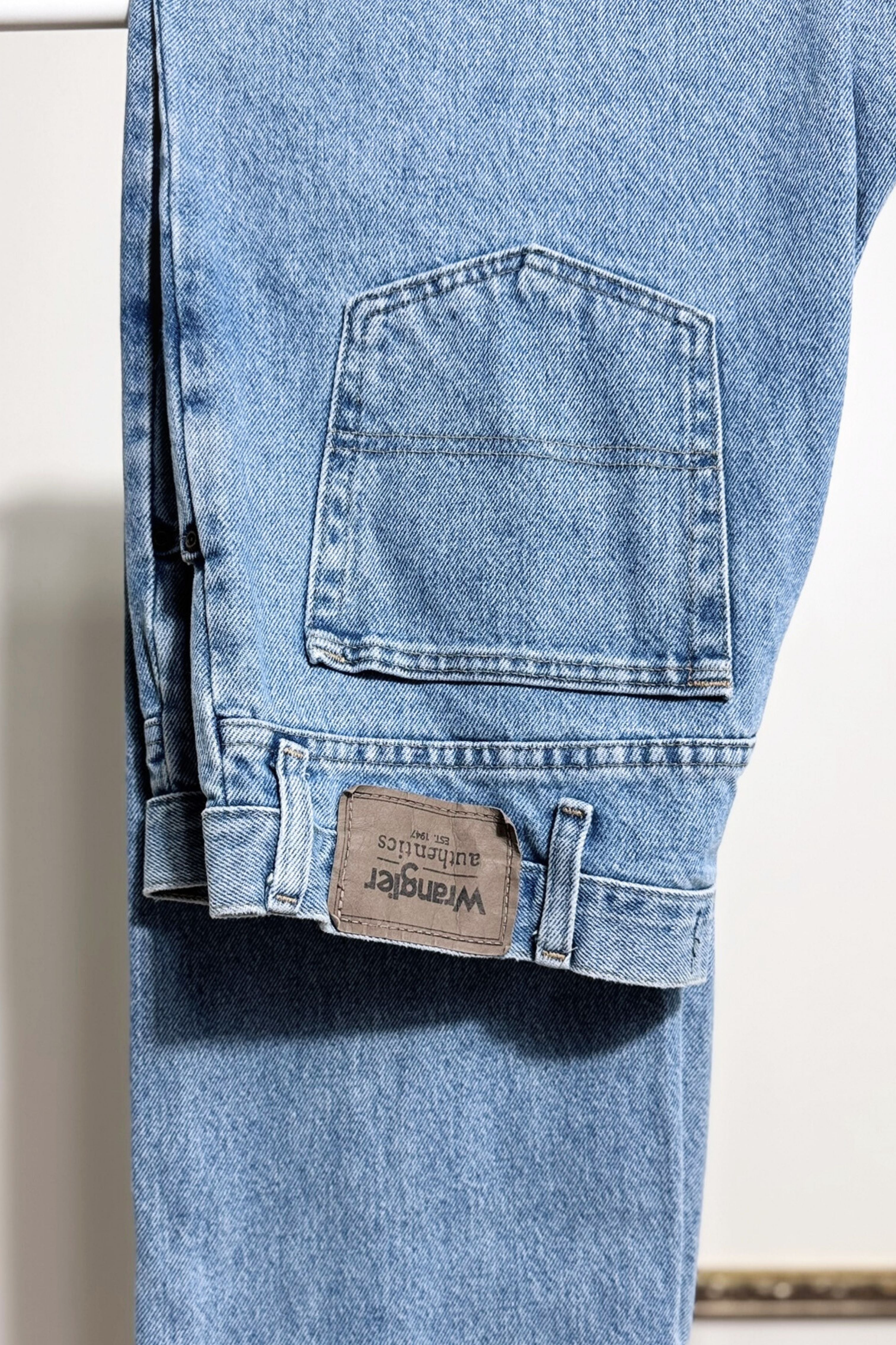 Jeans Wrangler droit W36 x L32 bleu moyen