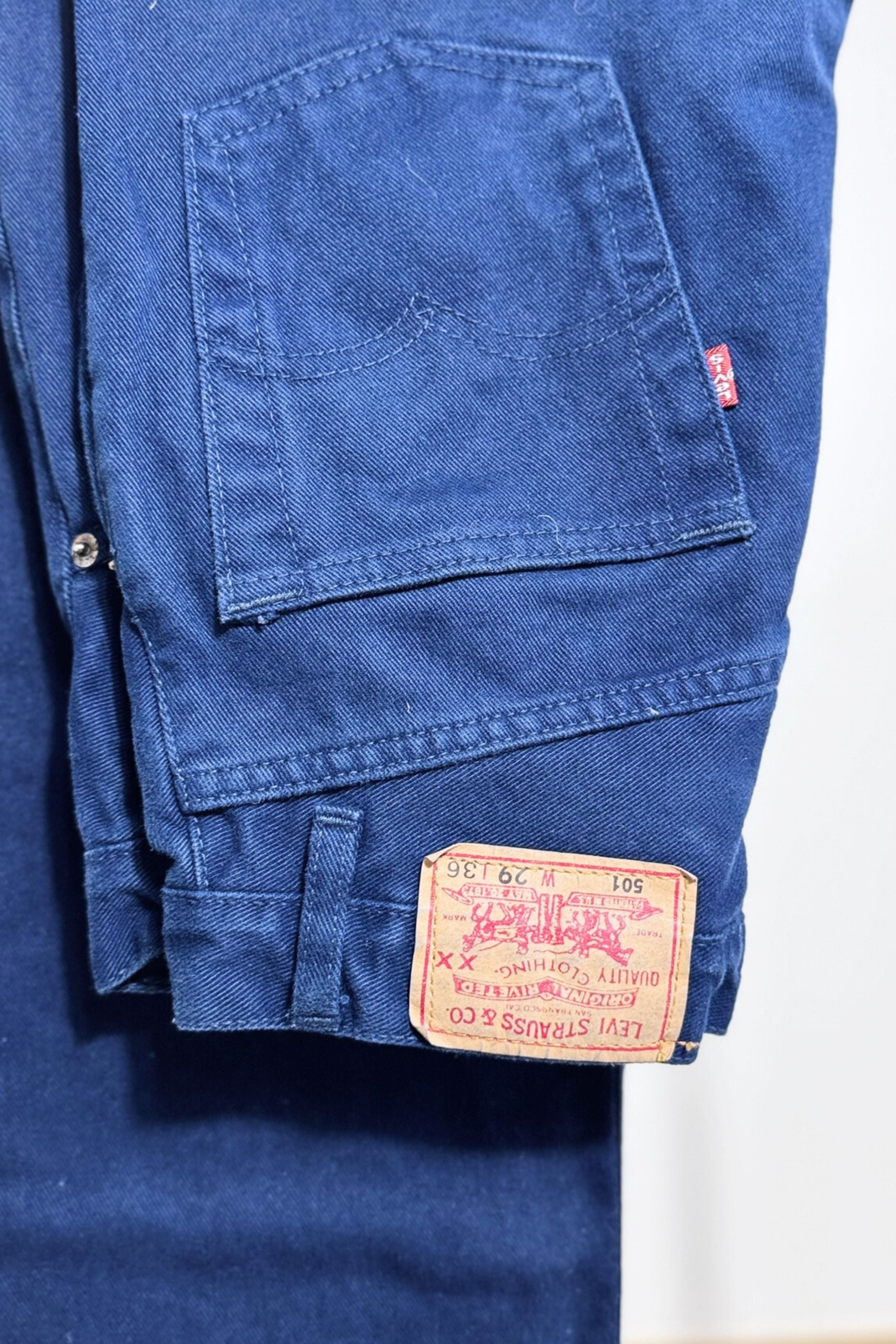 Jeans Levi's 501 W29 L36 bleu marine