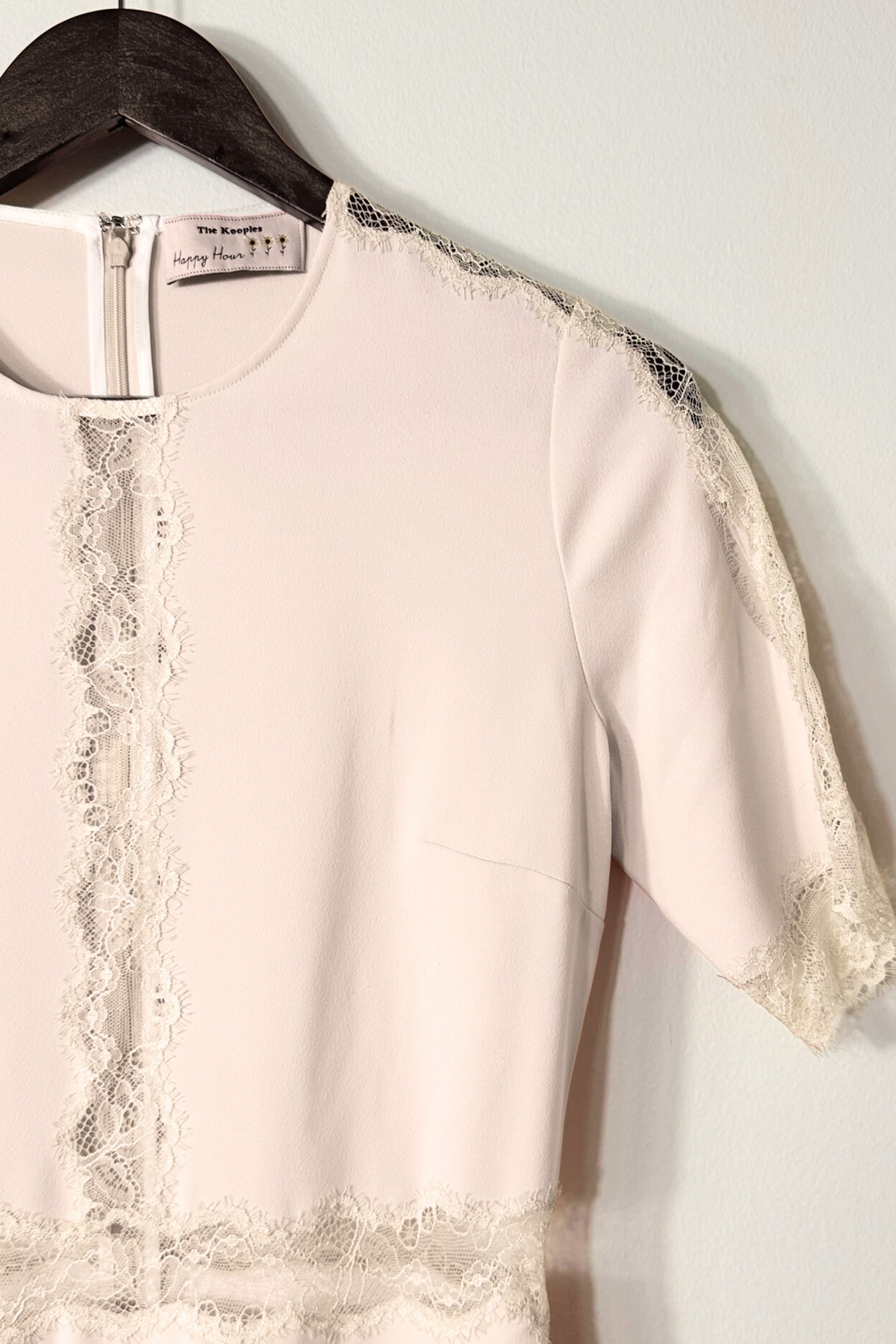 Robe courte The Kooples rose clair