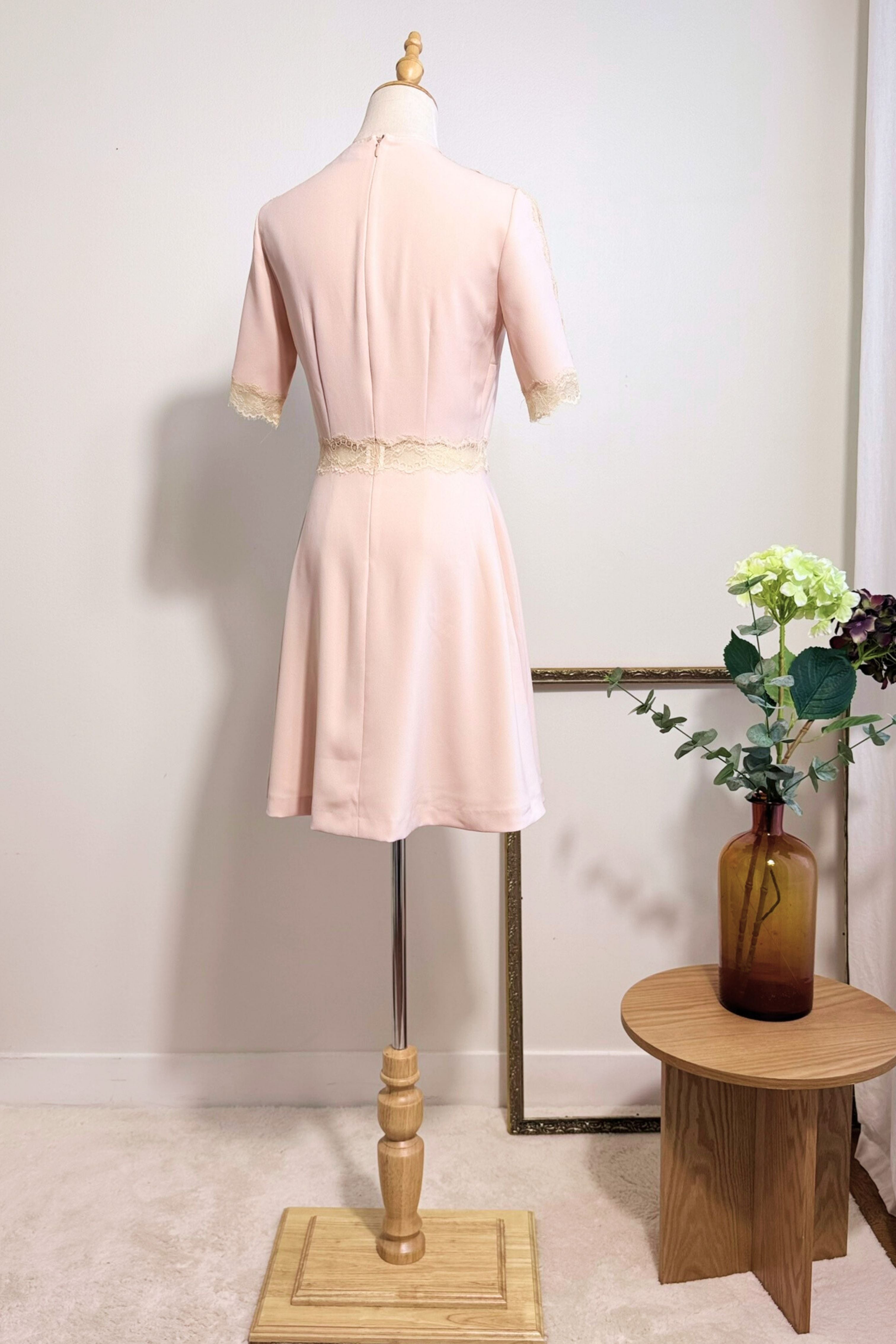 Robe courte The Kooples rose clair