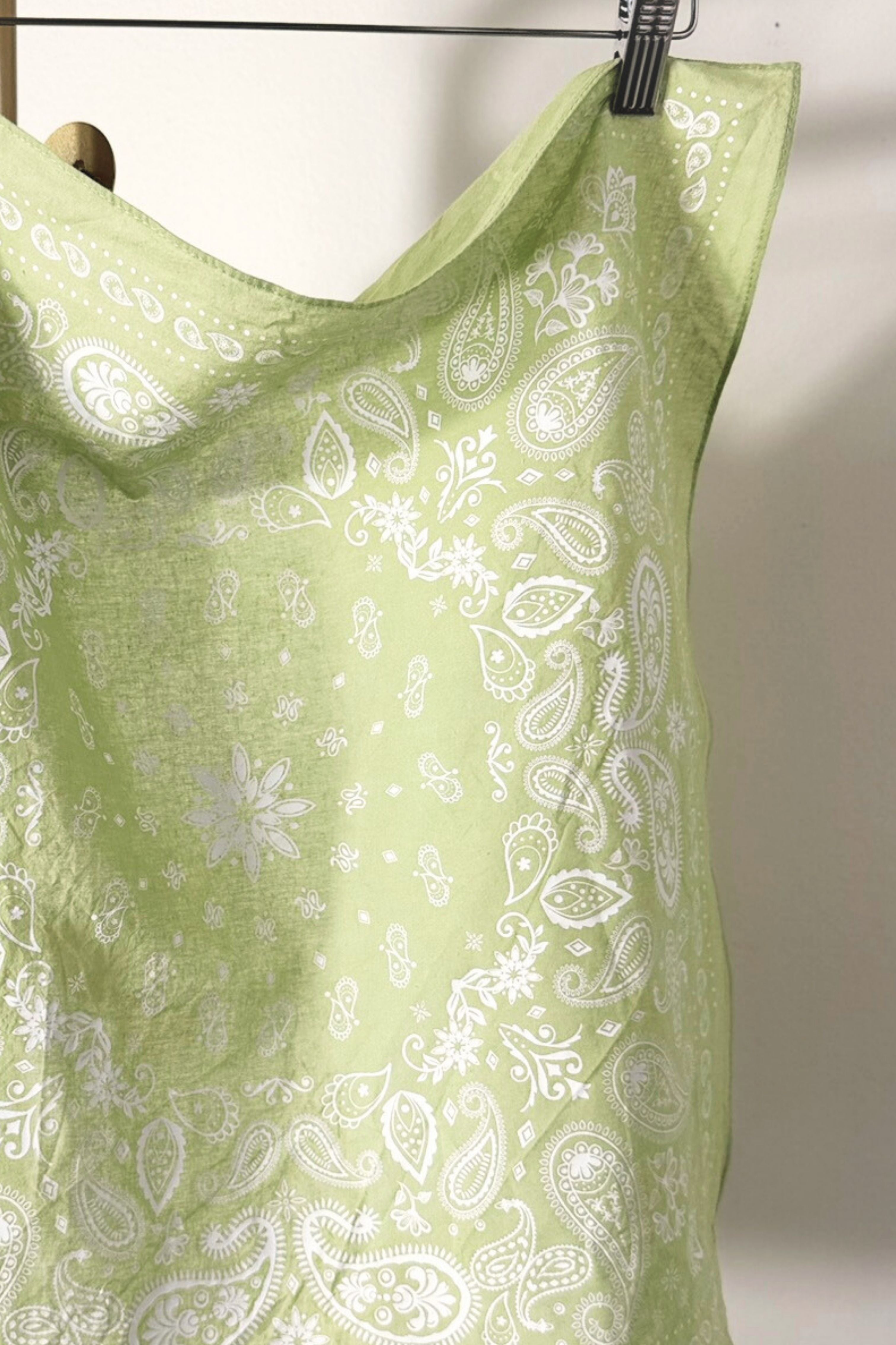 Bandana coton vert clair