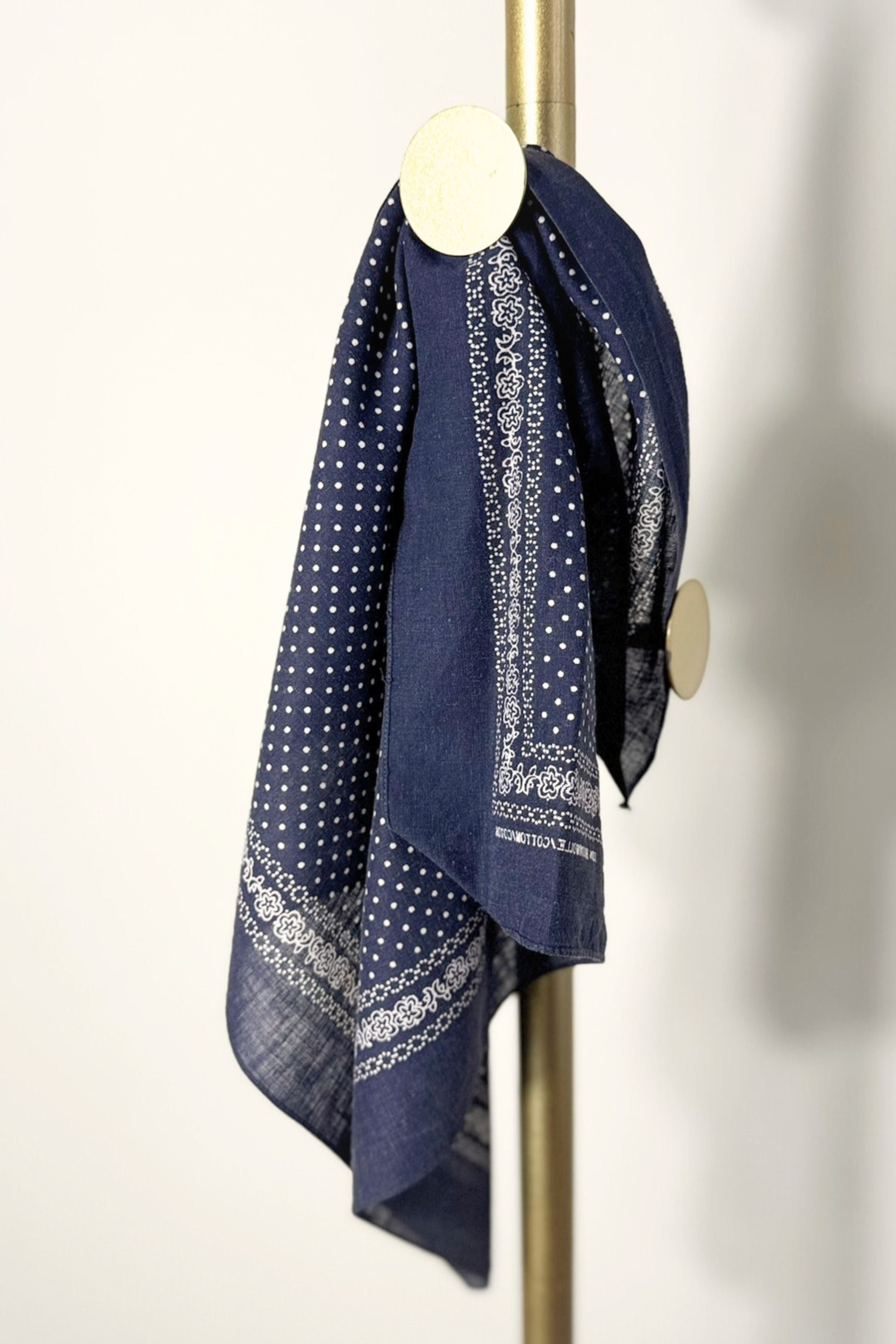 Pink floral silk scarf
