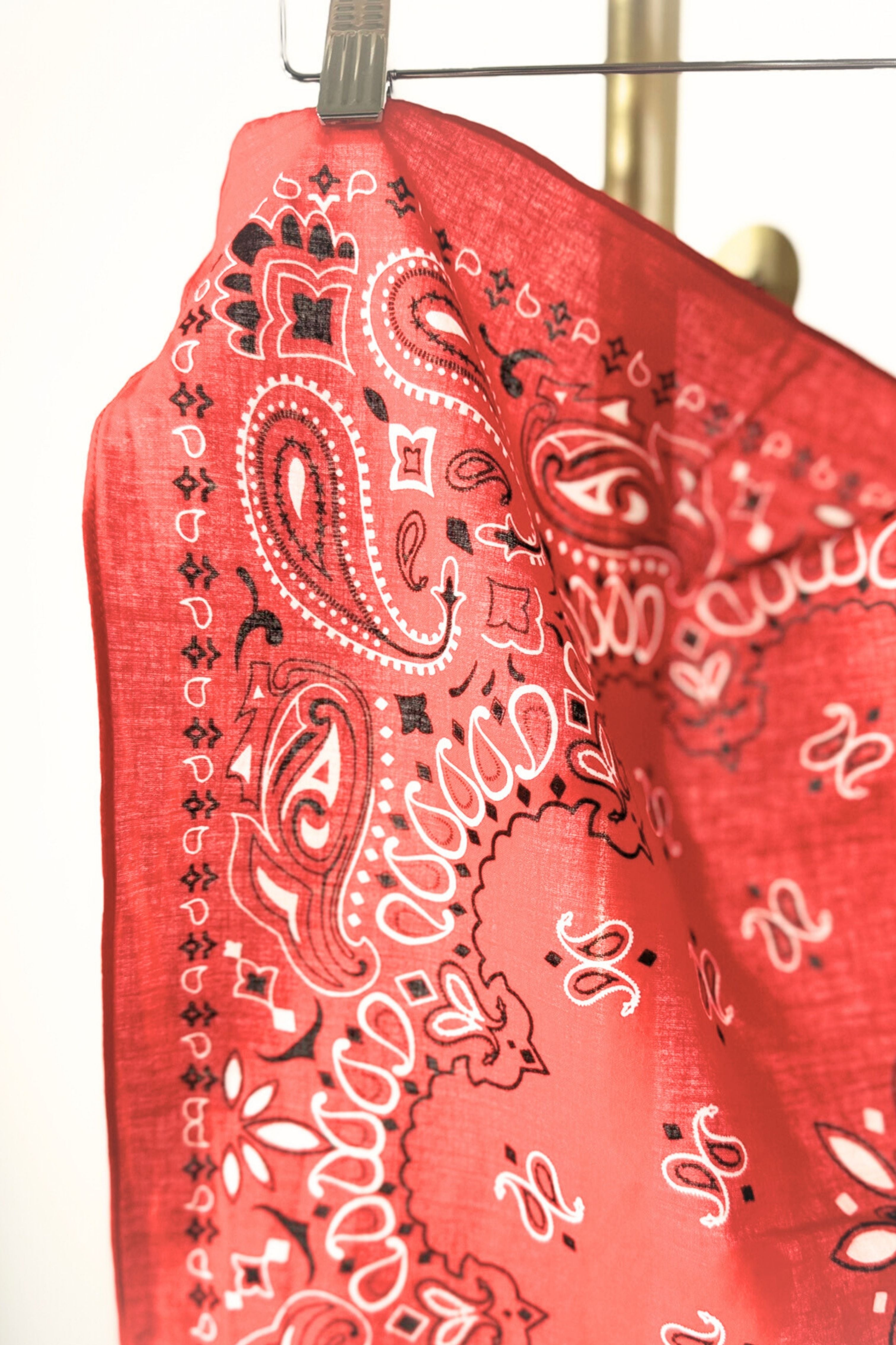 Pink floral silk scarf