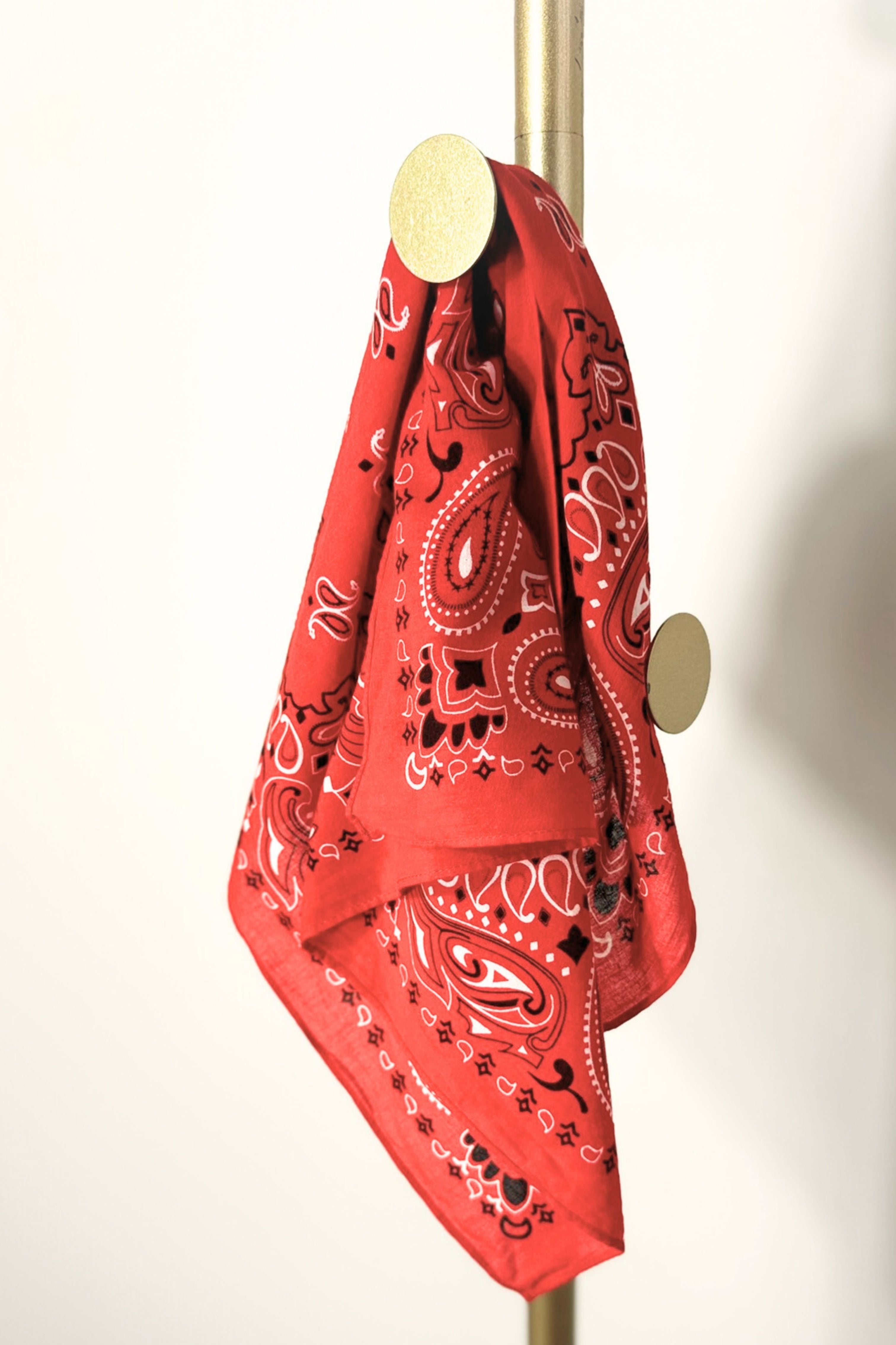 Pink floral silk scarf