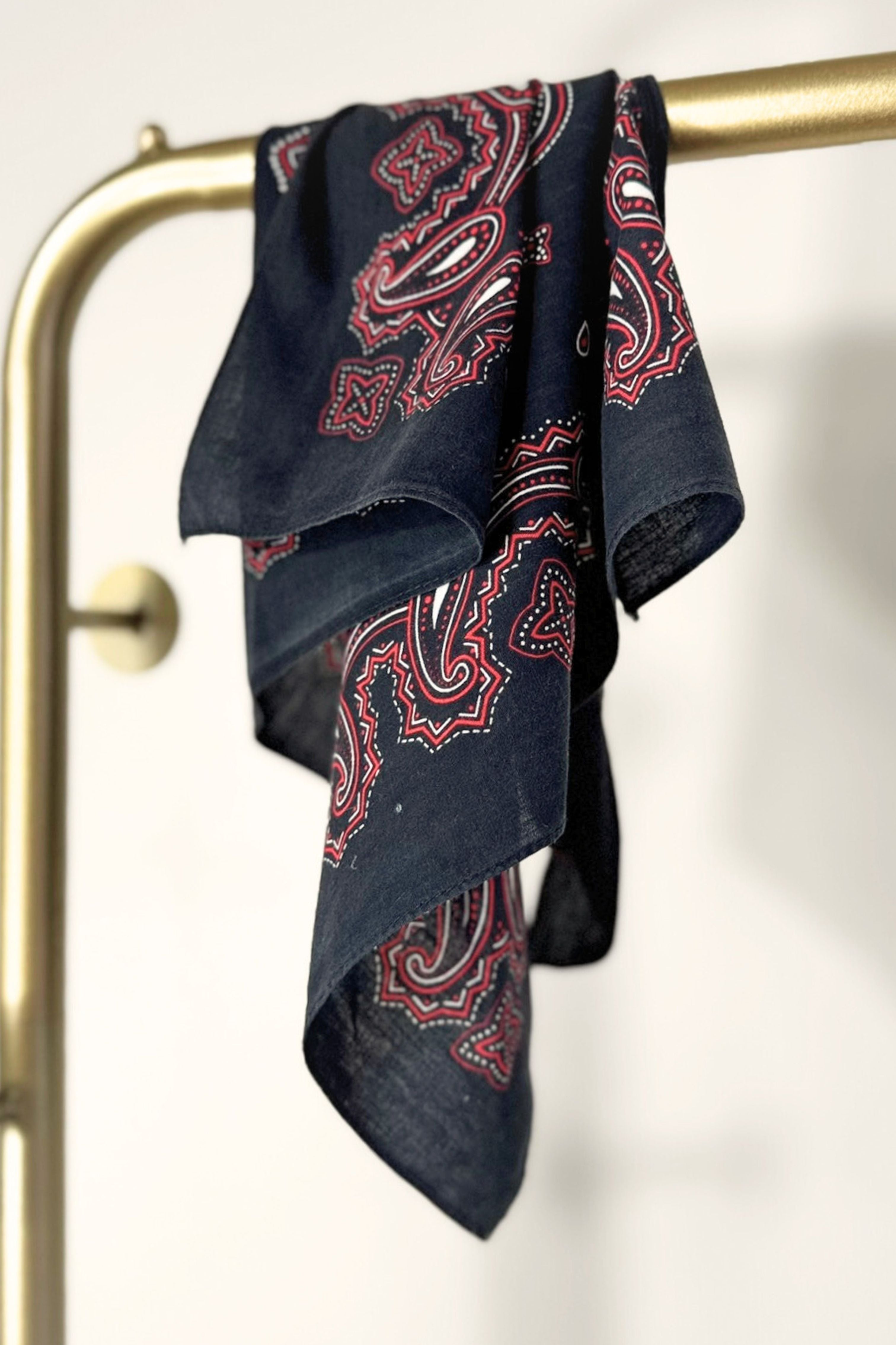 Pink floral silk scarf