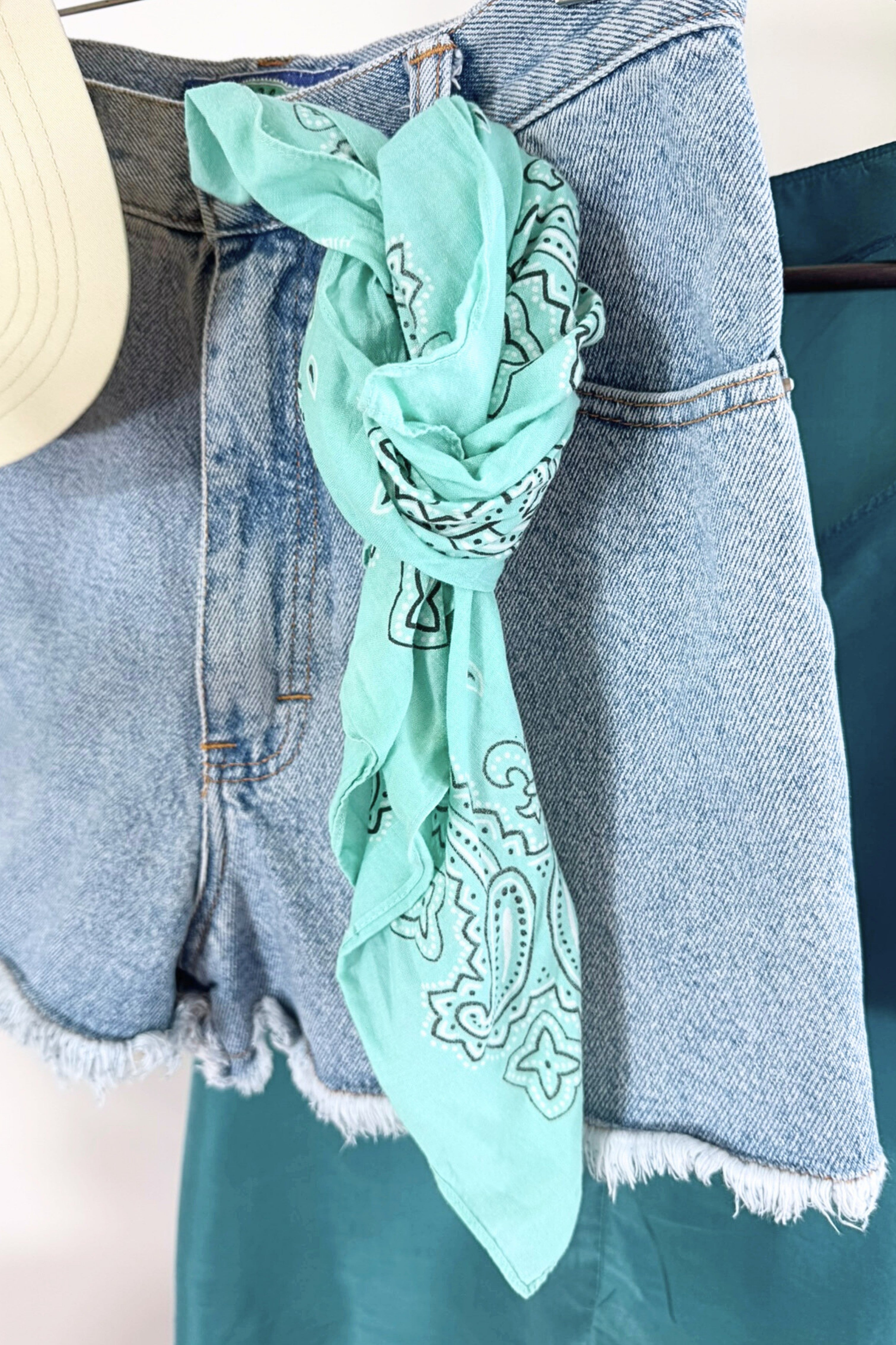 Pink floral silk scarf