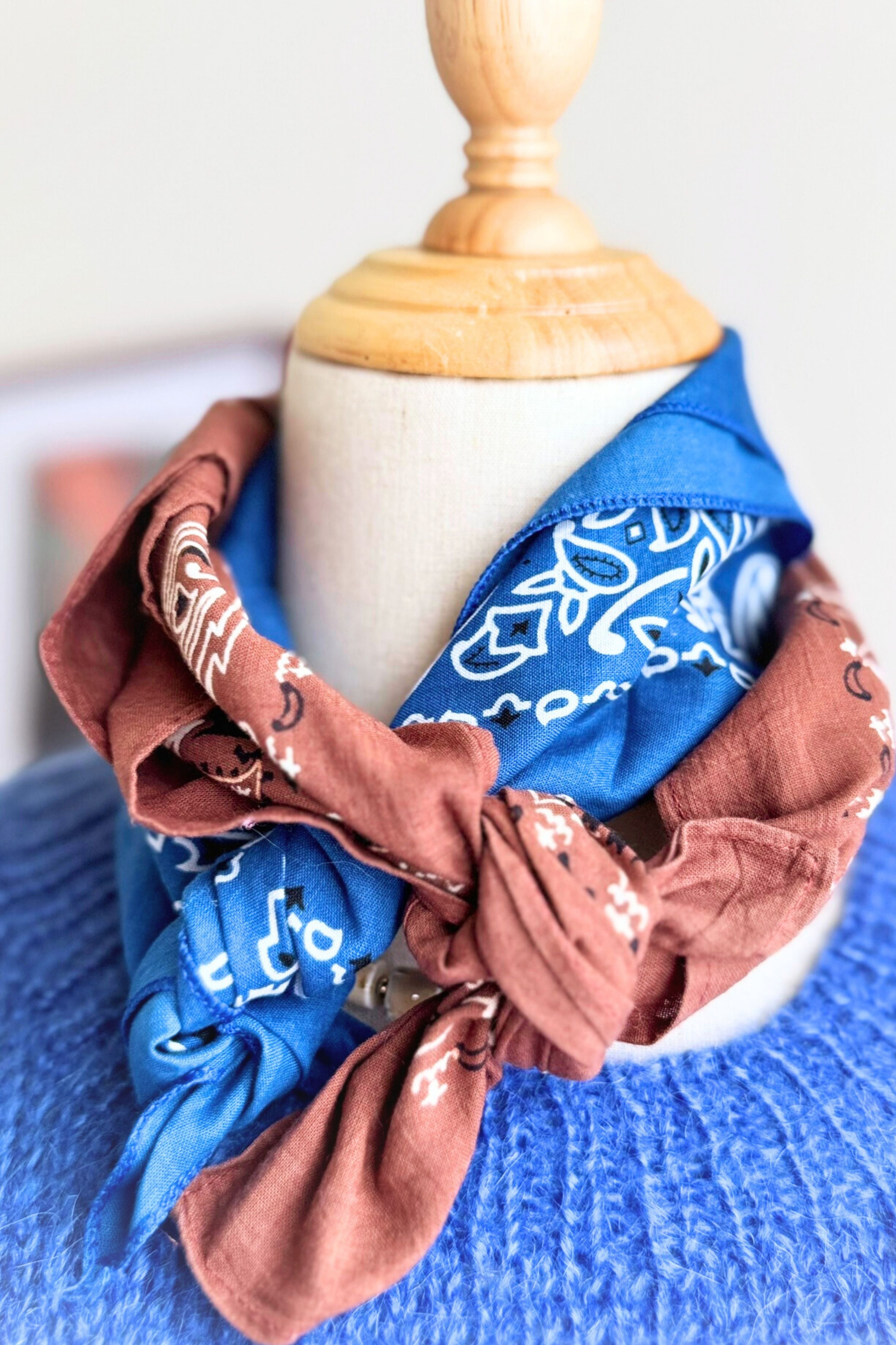 Pink floral silk scarf