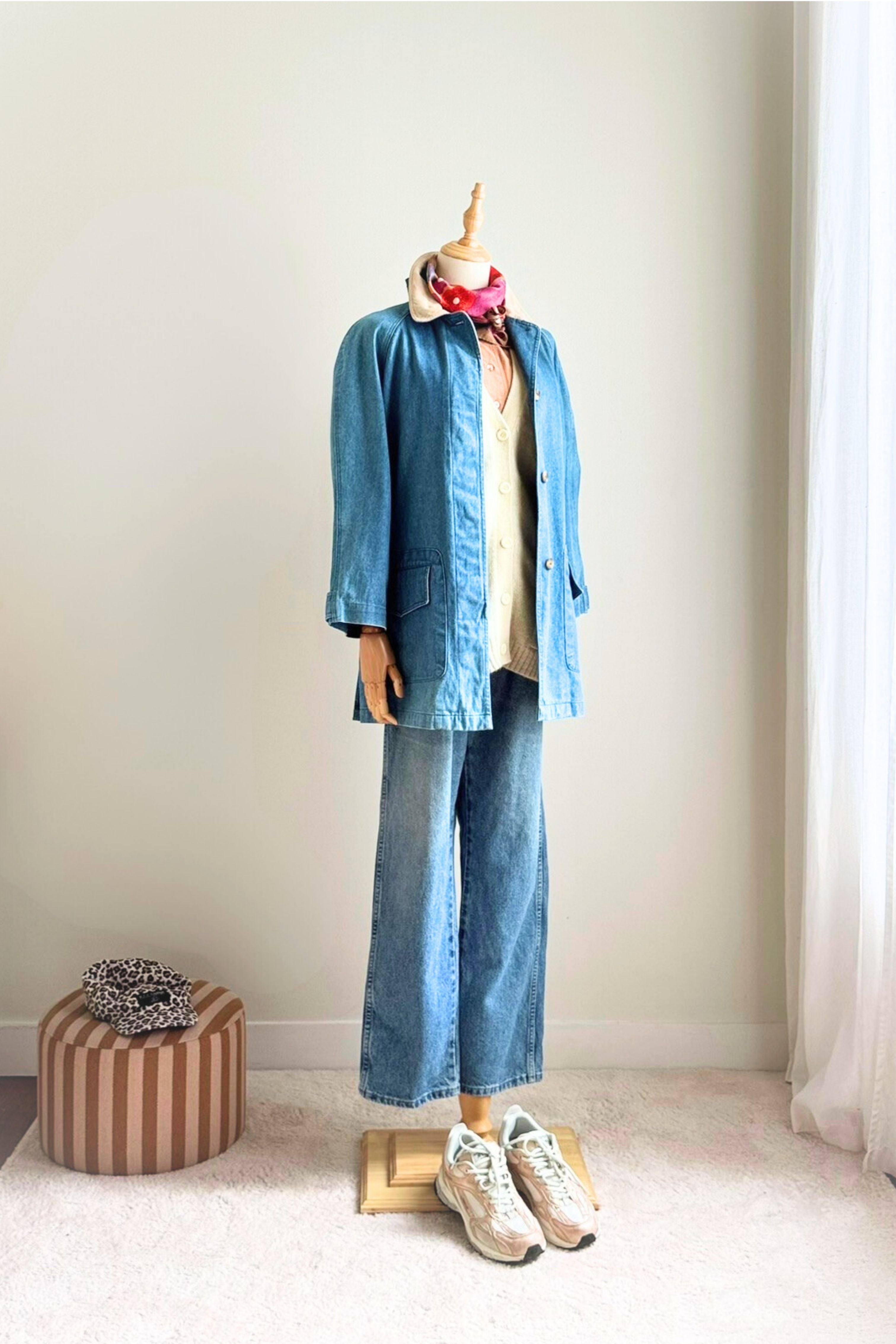 Sherpa denim jacket